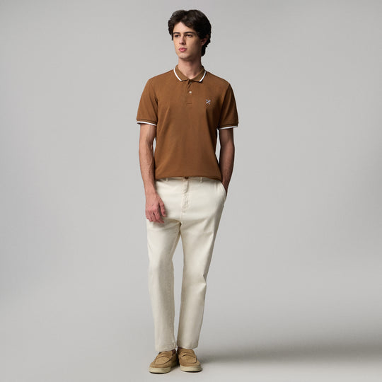 Polo Shirt With Contrast Trim