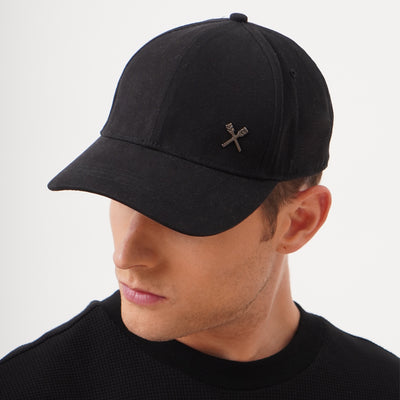 Baseball Cap with Metal Oar