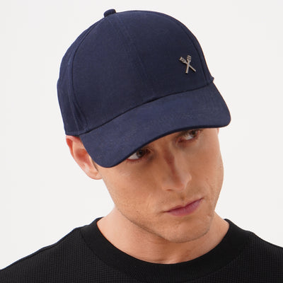 Baseball Cap With Metal Oar