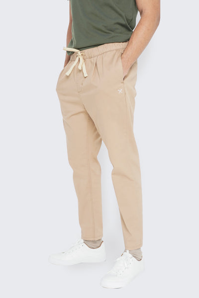 Slim Fit Woven Drawstring Trousers