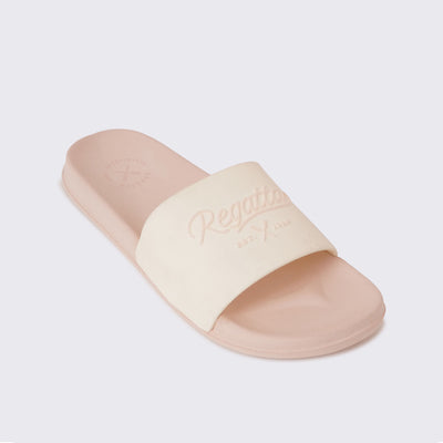 Ladies Embossed Single Band Sliders