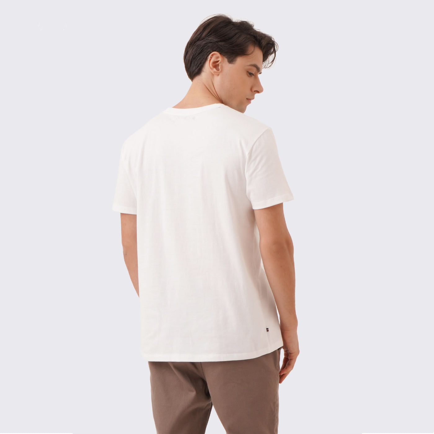 Round Neck T-Shirt With No Feel Print
