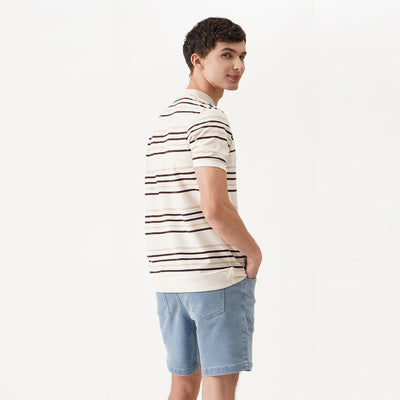 Polo Pique In Stripes