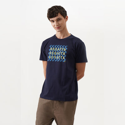 Regatta Graphic T-Shirt With Flocked Print