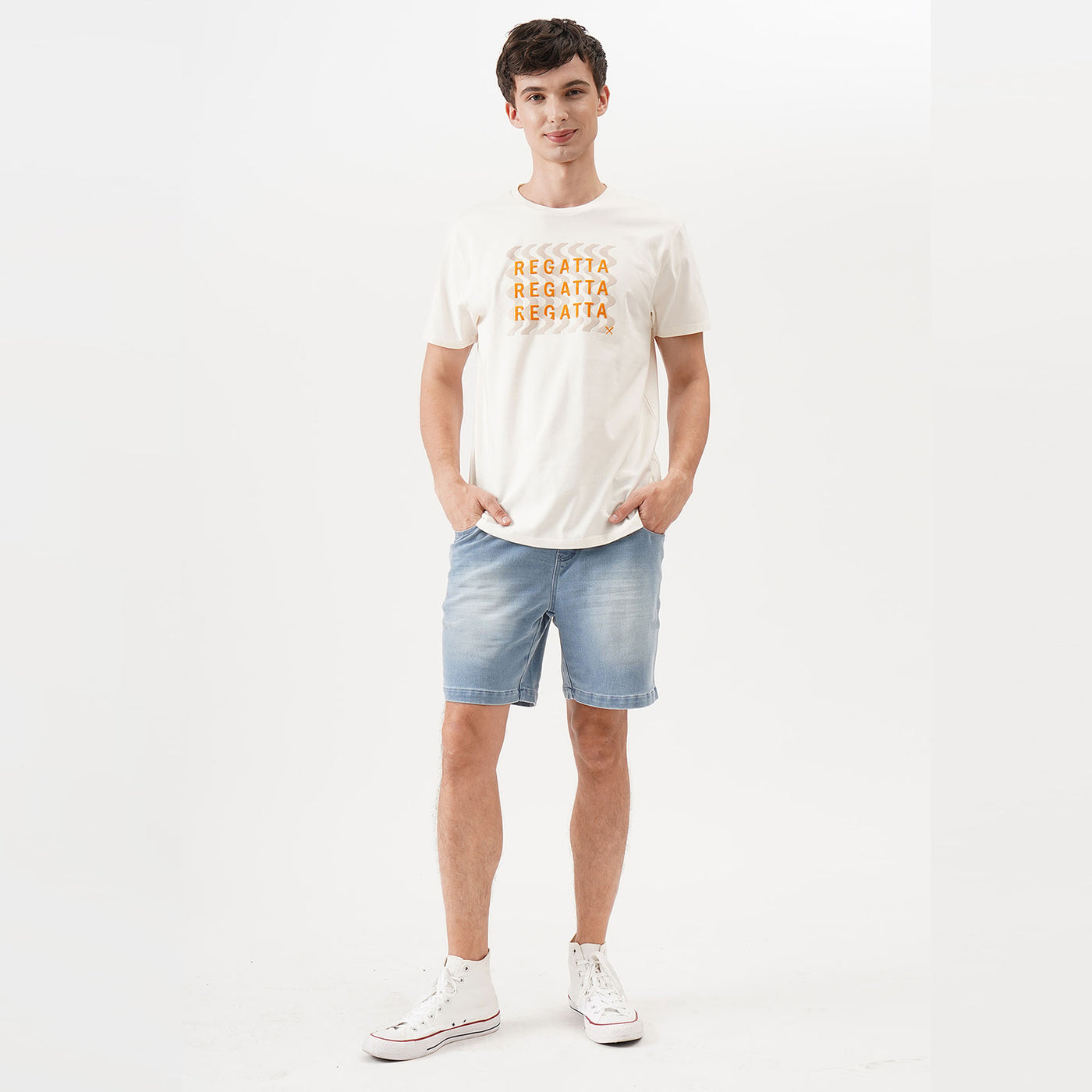 Regatta Graphic T-Shirt With Flocked Print