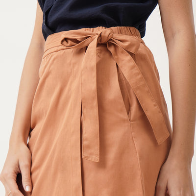 Overlap Skirt with Tie Detail