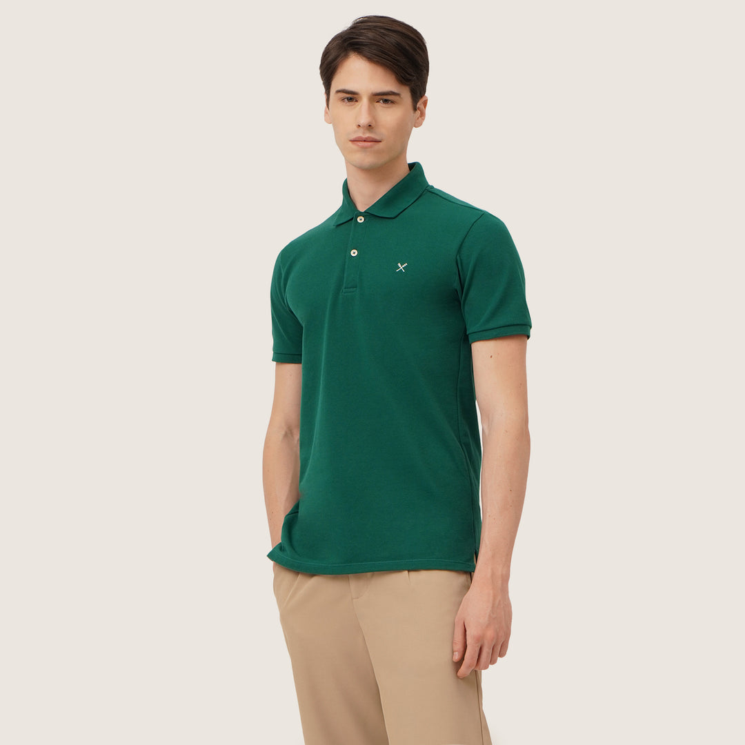 Pique Polo With Contrast Oar