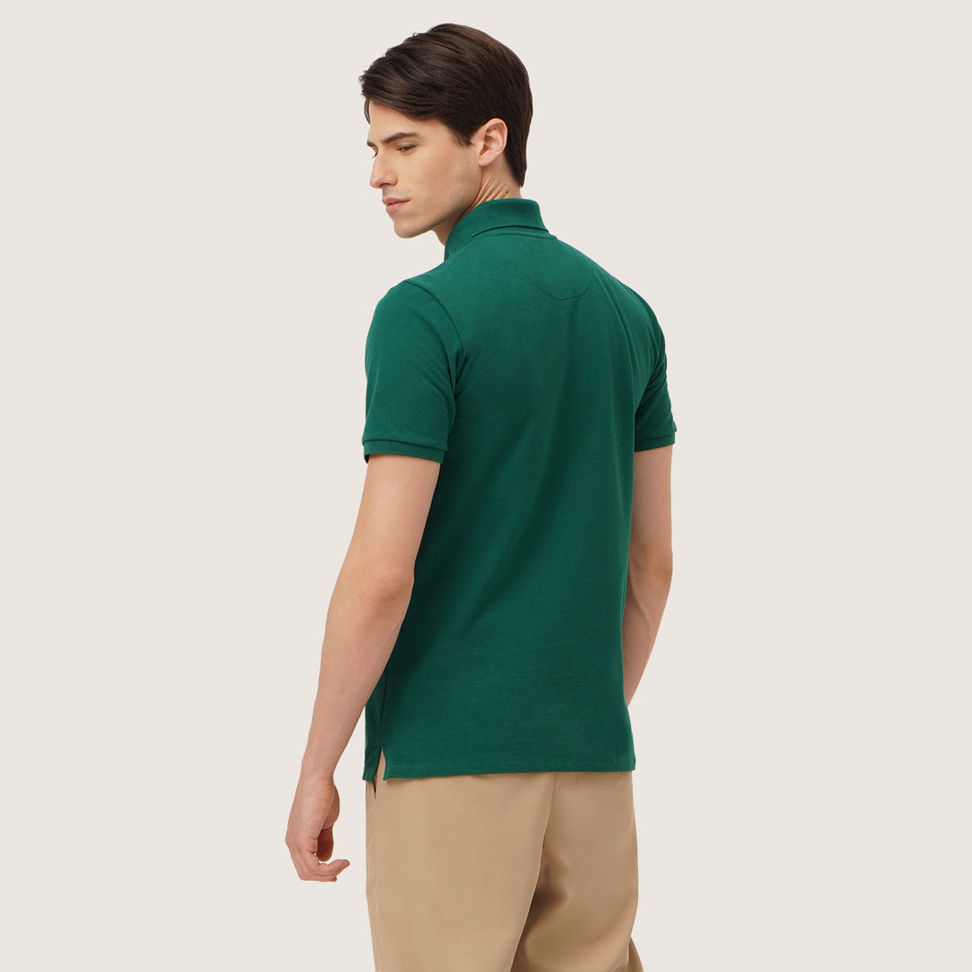 Pique Polo With Contrast Oar