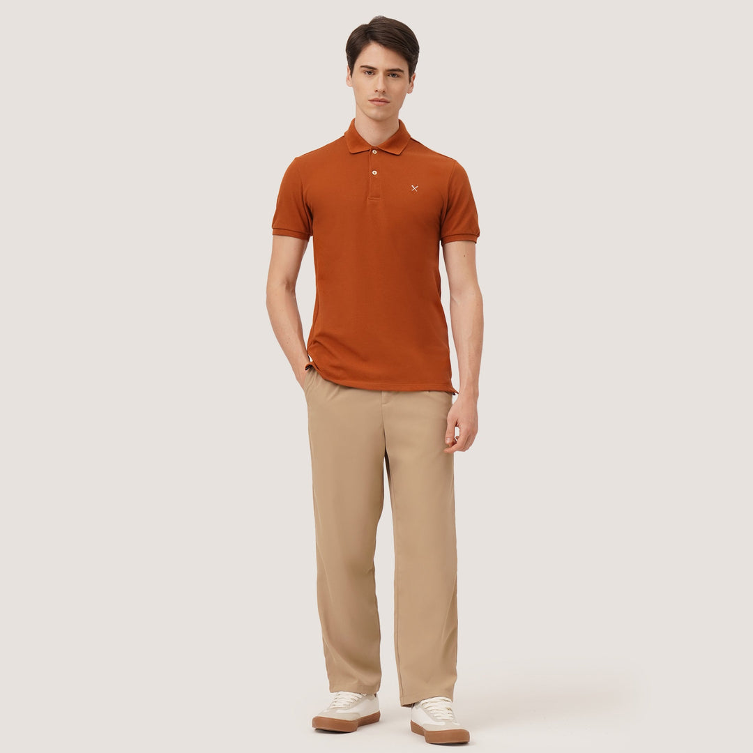Pique Polo With Contrast Oar