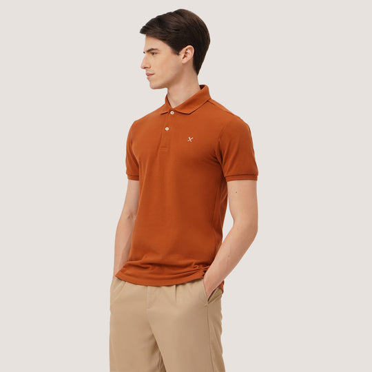 Pique Polo With Contrast Oar