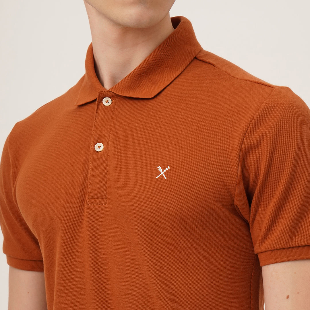Pique Polo With Contrast Oar
