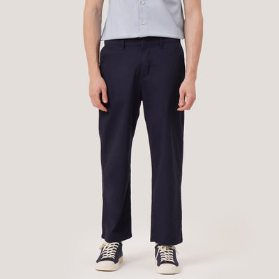 Relaxed Fit Cotton Trousers