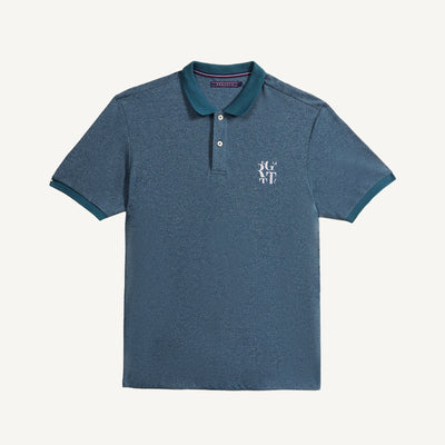 Regular Fit Polo In Mock Twist Fabric