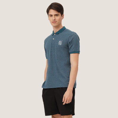Regular Fit Polo In Mock Twist Fabric