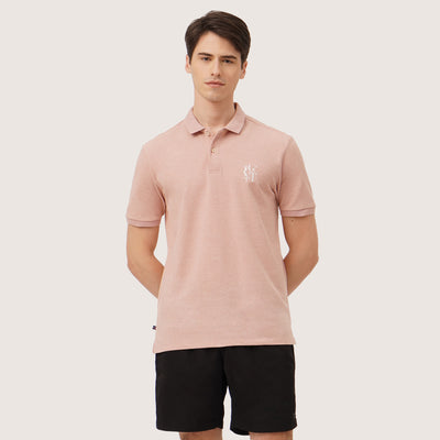 Regular Fit Polo In Mock Twist Fabric