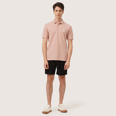 Regular Fit Polo In Mock Twist Fabric