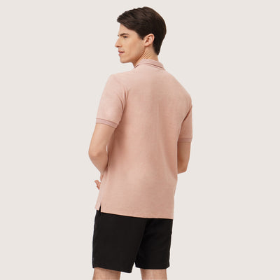 Regular Fit Polo In Mock Twist Fabric
