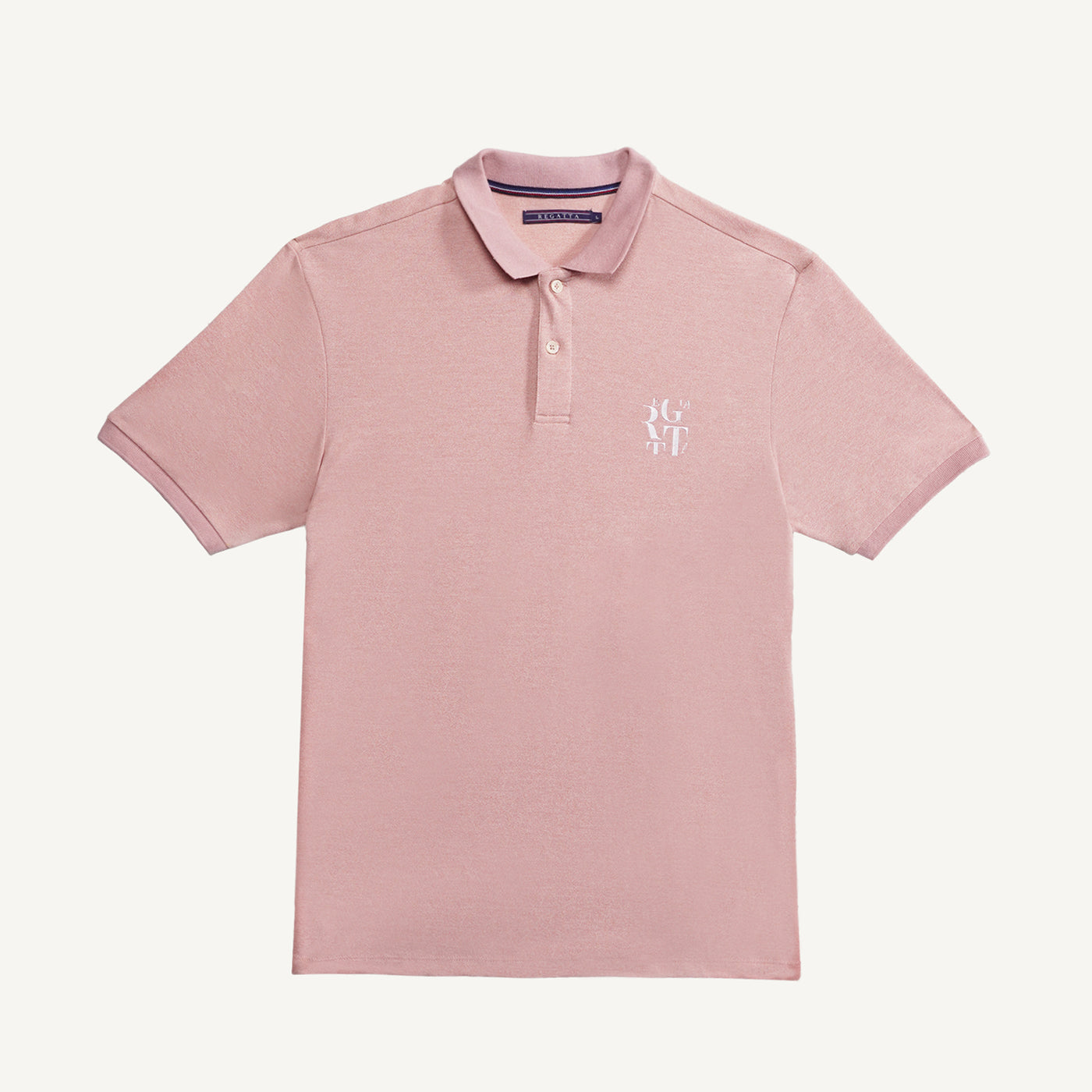 Regular Fit Polo In Mock Twist Fabric