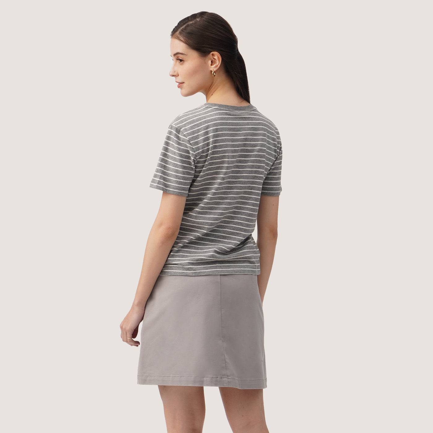 Women's Regular Fit Striped T-Shirt