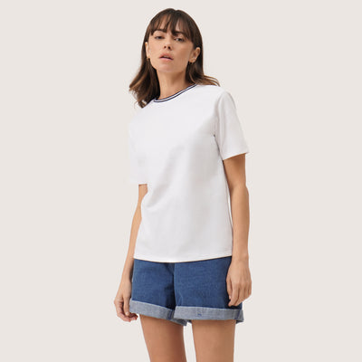 Round Neck T-Shirt with Tipping