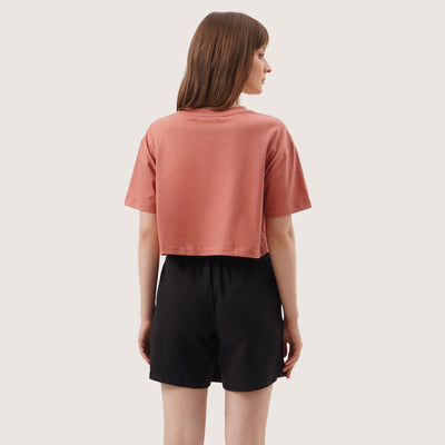 Boxy Cropped Single Jersey T-Shirt