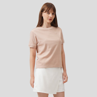 Crew Neck Waffle T-Shirt