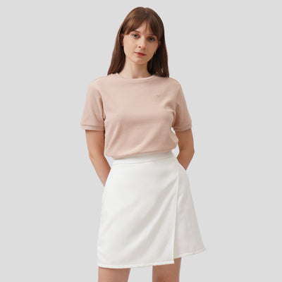 Crew Neck Waffle T-Shirt