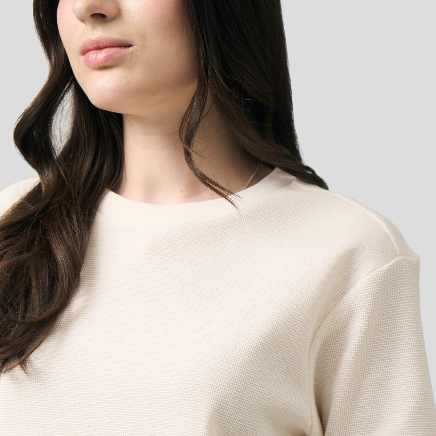 Crew Neck Waffle T-Shirt