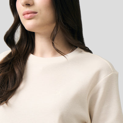 Crew Neck Waffle T-Shirt