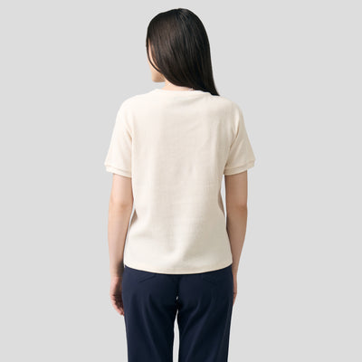 Crew Neck Waffle T-Shirt