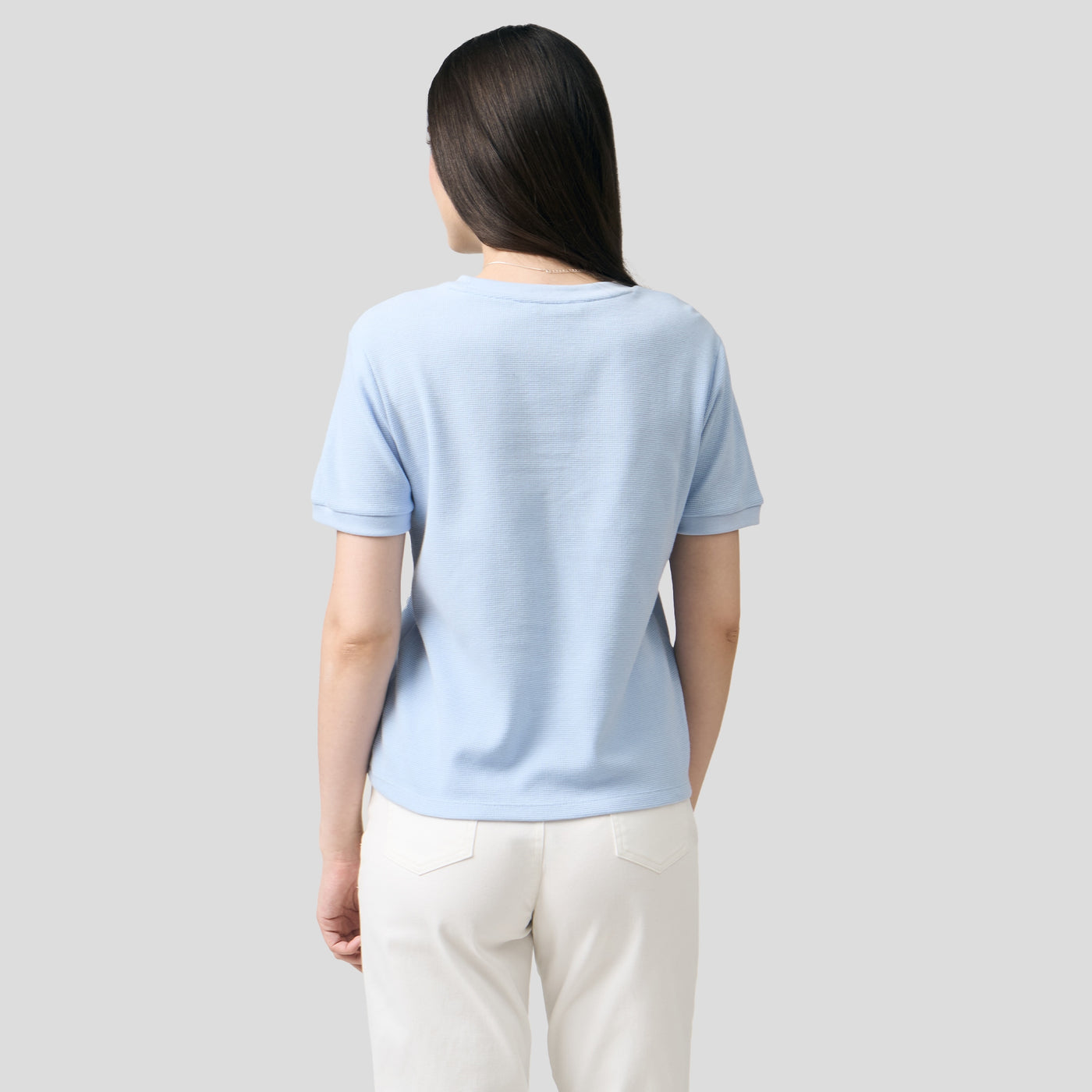 Crew Neck Waffle T-Shirt