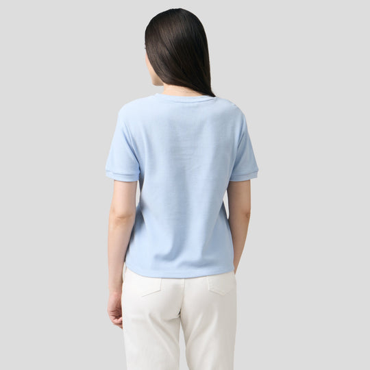 Crew Neck Waffle T-Shirt