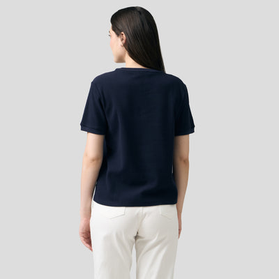 Crew Neck Waffle T-Shirt