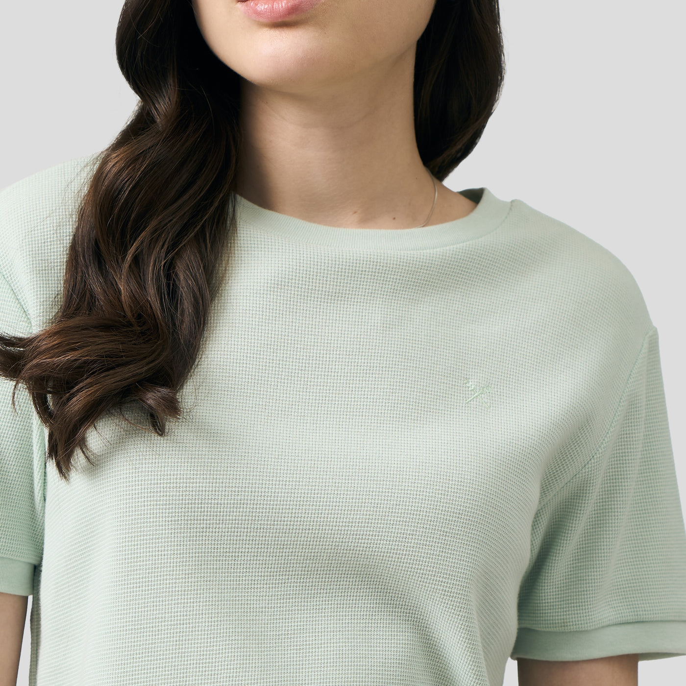 Crew Neck Waffle T-Shirt