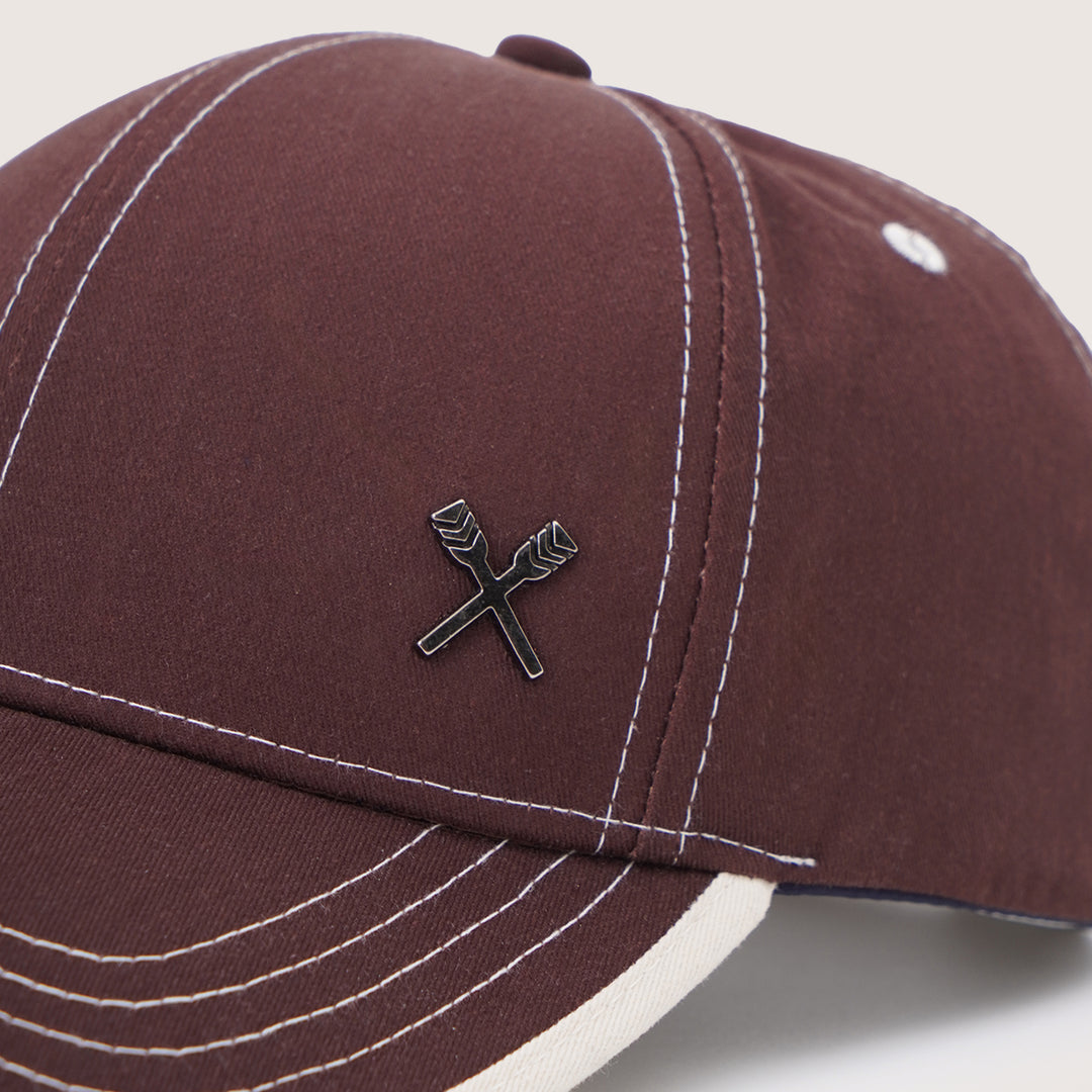 【BADBLOOD】 Contrast Wool Ball Cap - Chocolate Chocolate Brown Wool – CHORD