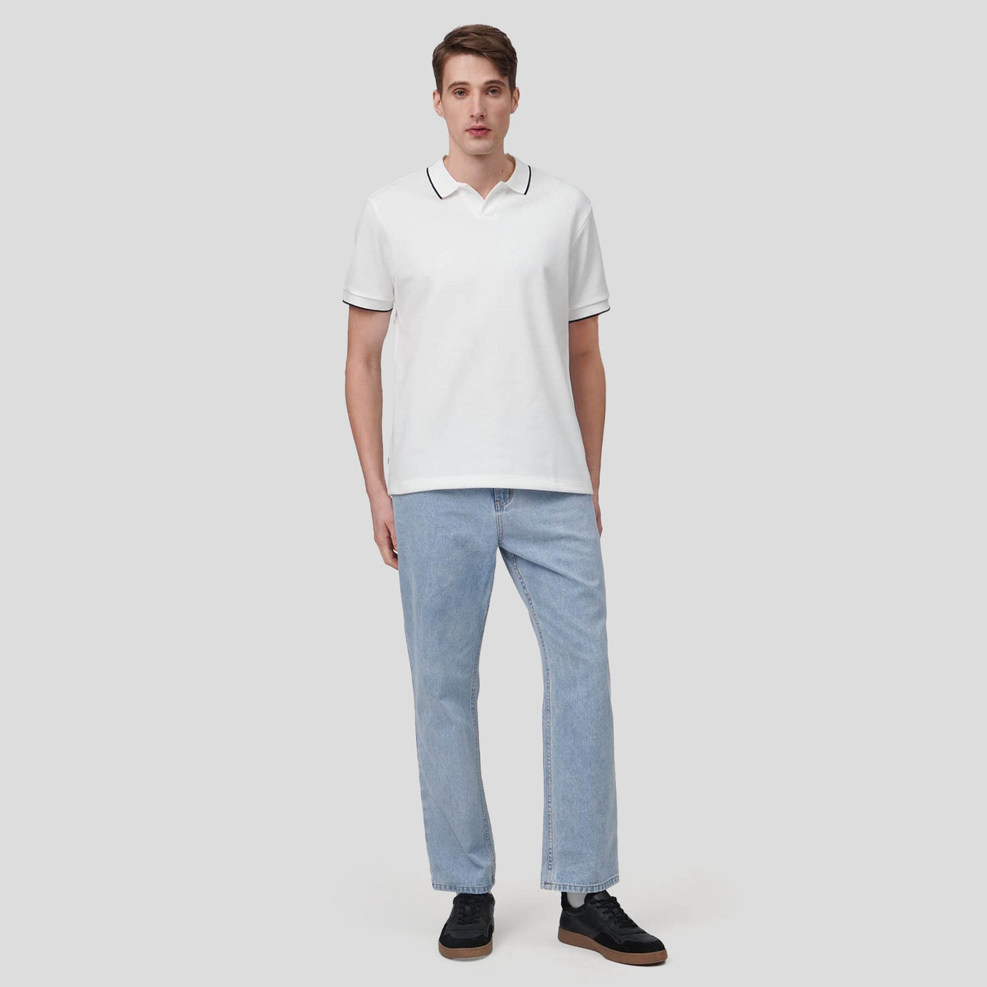 Regular Fit Light Wash Denim Jeans