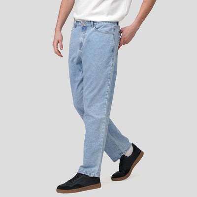 Regular Fit Light Wash Denim Jeans