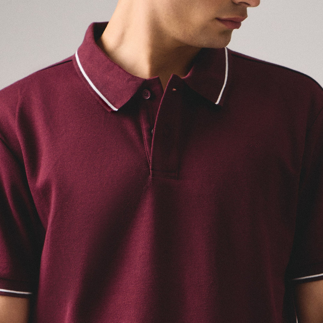 Premium Regular Fit Polo Shirt With Contrast Tipping
