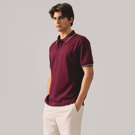 Premium Regular Fit Polo Shirt With Contrast Tipping