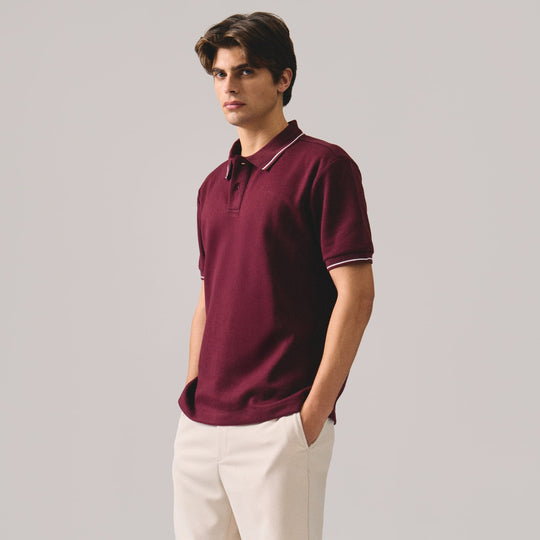 Premium Regular Fit Polo Shirt With Contrast Tipping