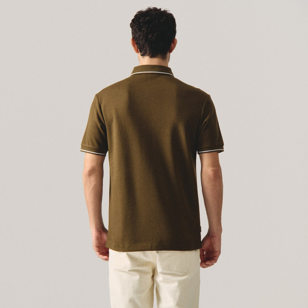 Premium Regular Fit Polo Shirt With Contrast Tipping