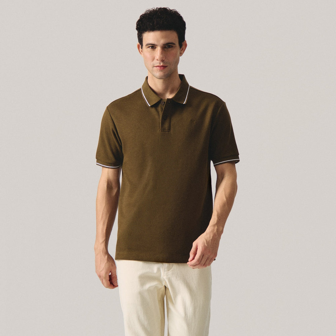 Premium Regular Fit Polo Shirt With Contrast Tipping