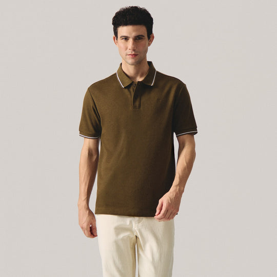 Premium Regular Fit Polo Shirt With Contrast Tipping