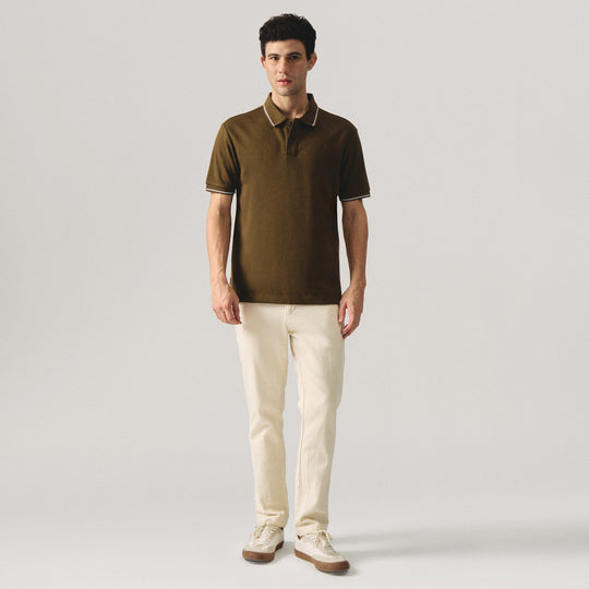 Premium Regular Fit Polo Shirt With Contrast Tipping