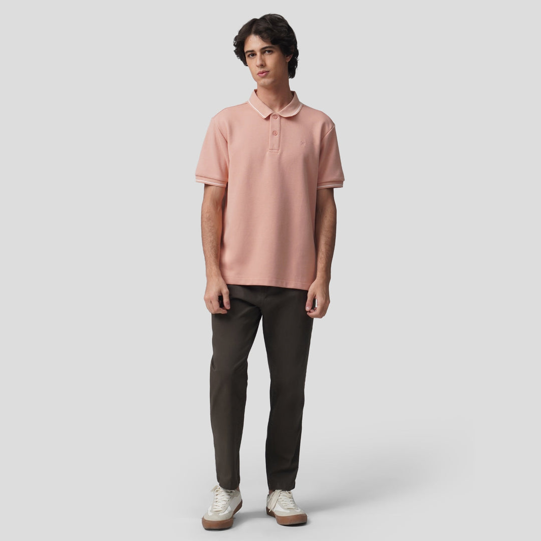 Premium Regular Fit Polo Shirt With Contrast Tipping