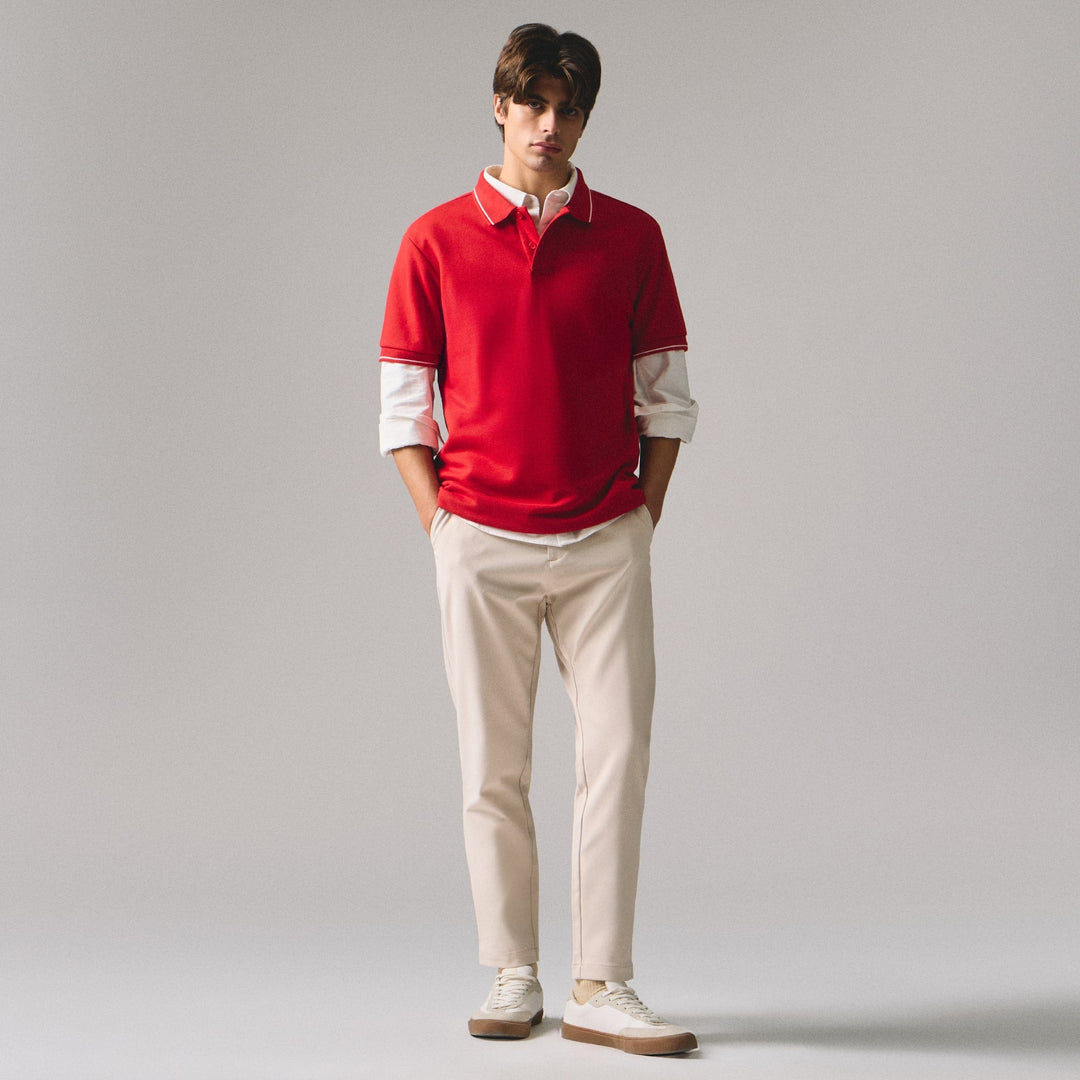 Premium Regular Fit Polo Shirt With Contrast Tipping