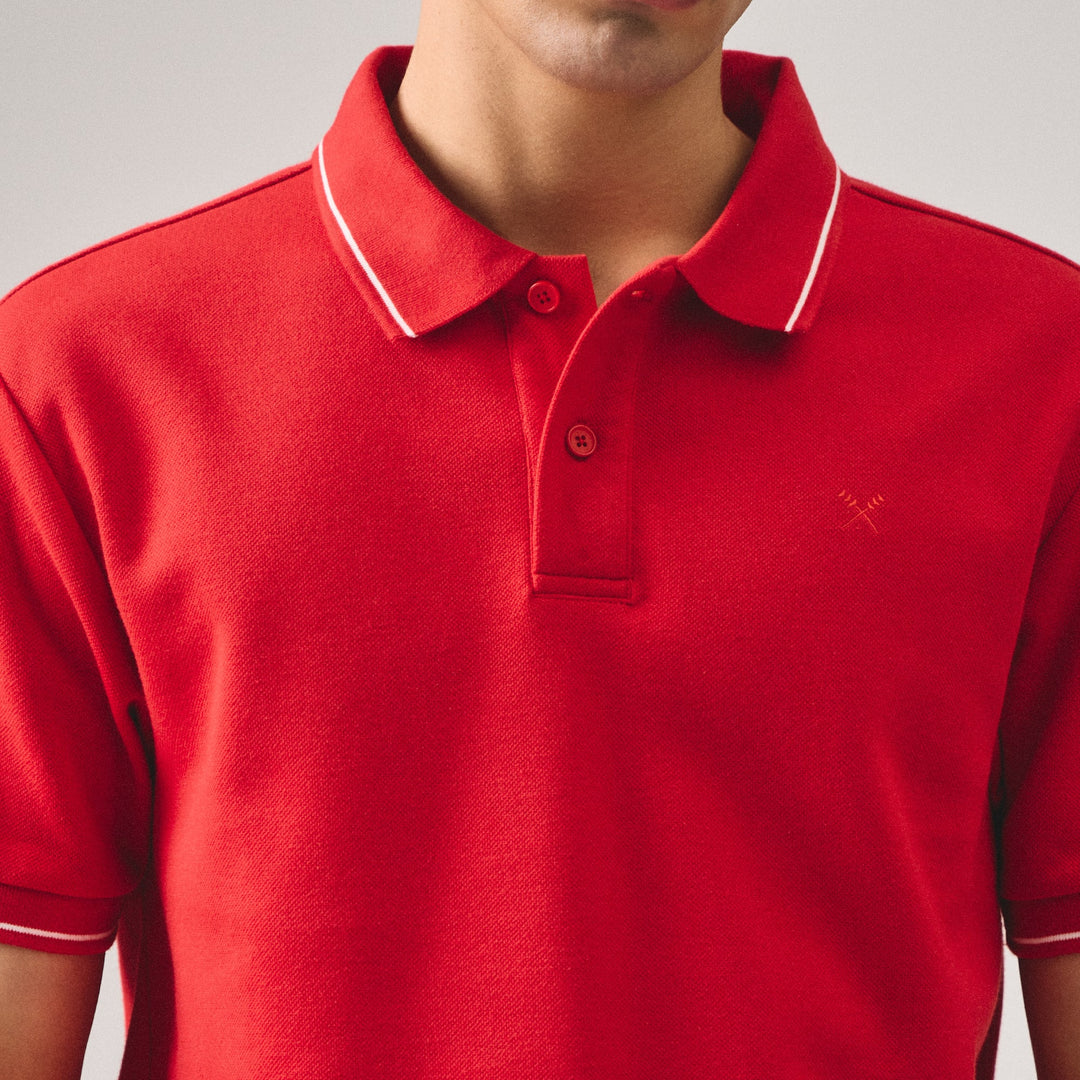 Premium Regular Fit Polo Shirt With Contrast Tipping