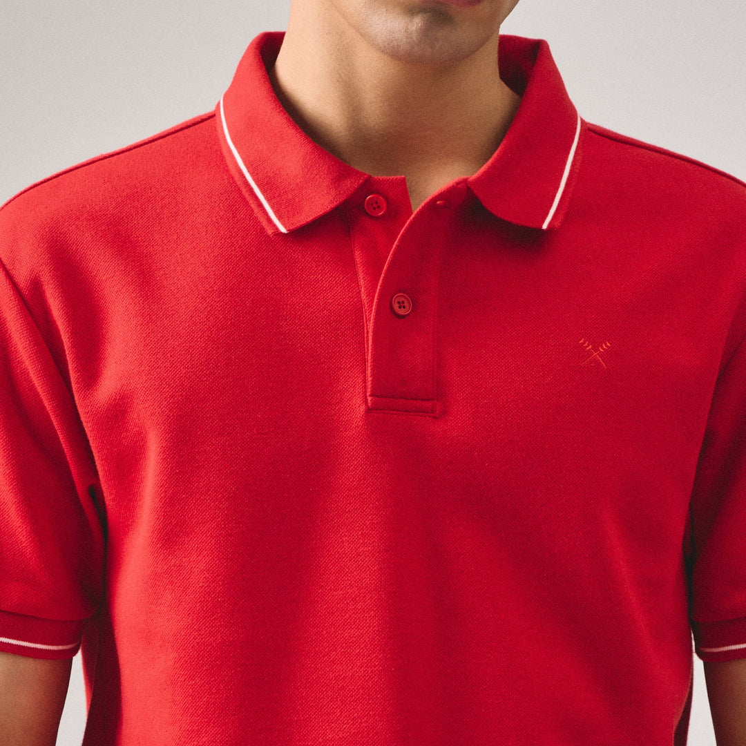Premium Regular Fit Polo Shirt With Contrast Tipping