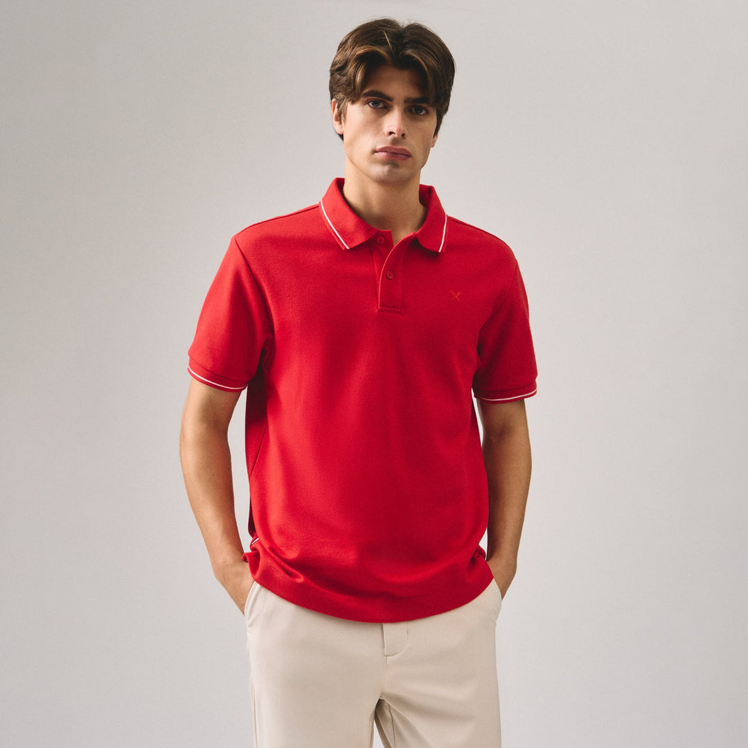 Premium Regular Fit Polo Shirt With Contrast Tipping