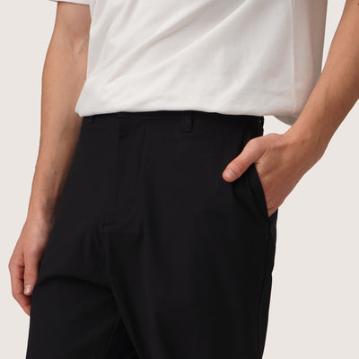 Regular Fit Twill Trousers With Straight Pockets